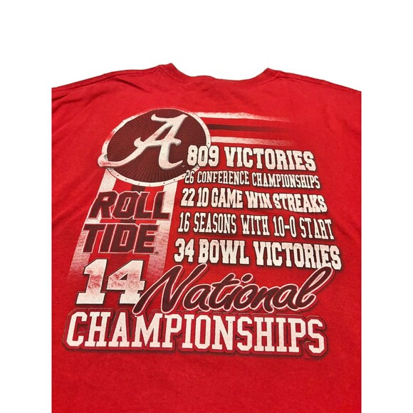 Alabama Crimson Tide Shirt 3XL Red 2011 National Champions Football Men’s - Picture 5 of 6